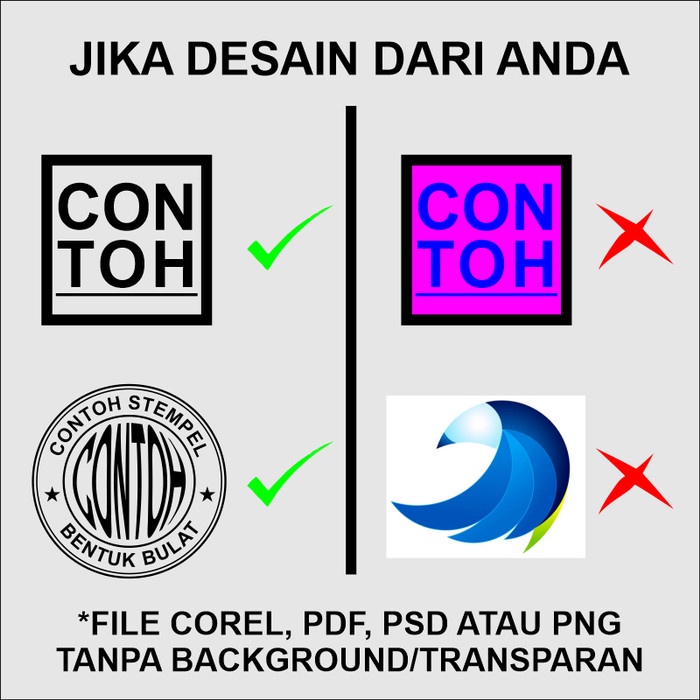 

Jasa Pembuatan Stempel Warna Murah - Kecil 1 Warna