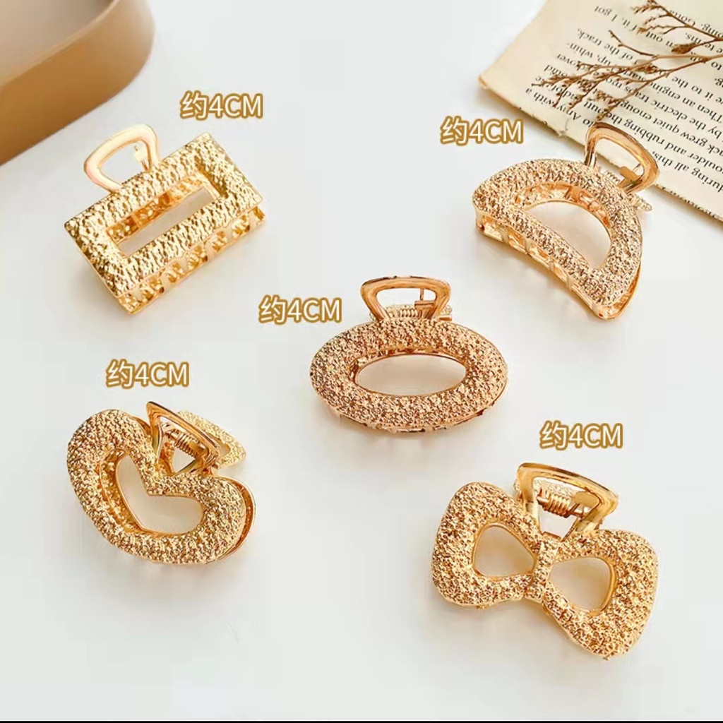 F67 INS Korean Diamond Dazzling Acrylic Hair Claw Clip girl Women Fashion  Hairpin Import