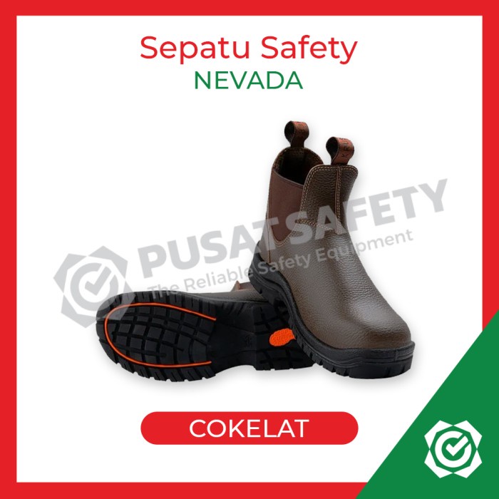 Sepatu Safety Krusher Nevada - Cokelat, 38