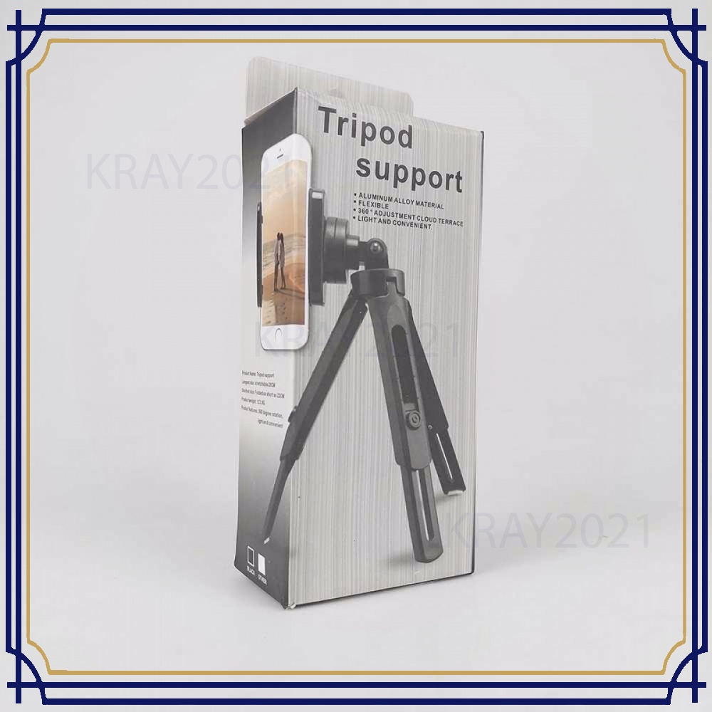 Tripod Mini Smartphone Holder Clamp Vlog Zoom Meeting - K-518