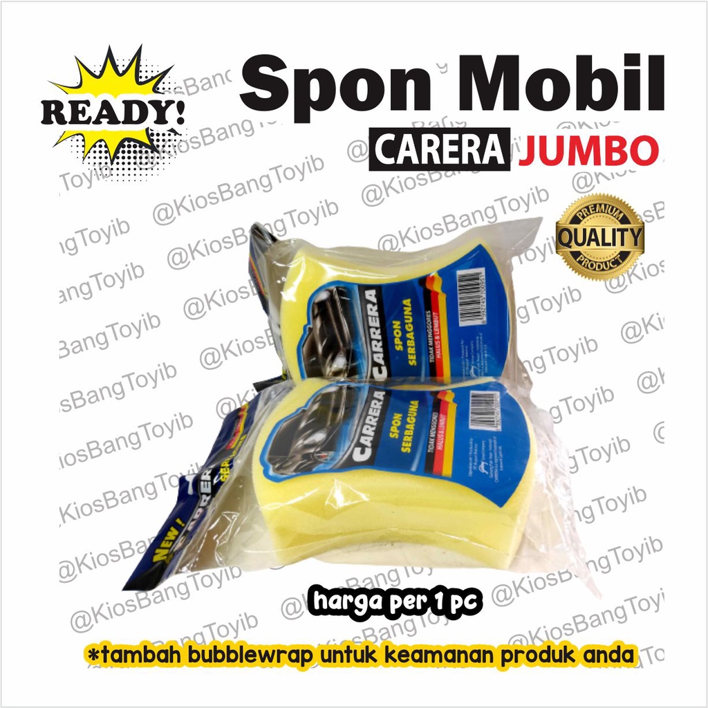 Spon Sponge Busa Cuci Mobil Motor Big Size Tebal Anti Baret (CARRERA)