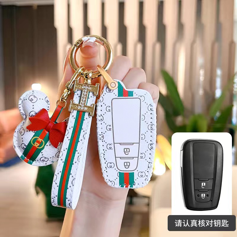 Car Untuk Toyota Hilux Camry Innova Altis Smart Key Leather Cover Kunci Mobil