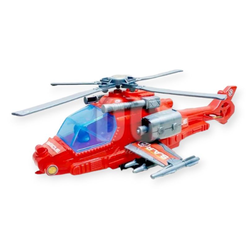 Mainan Anak Helikopter Rescue / Mainan Helikopter Tarik / Mainan Anak Helikopter | FII STORE
