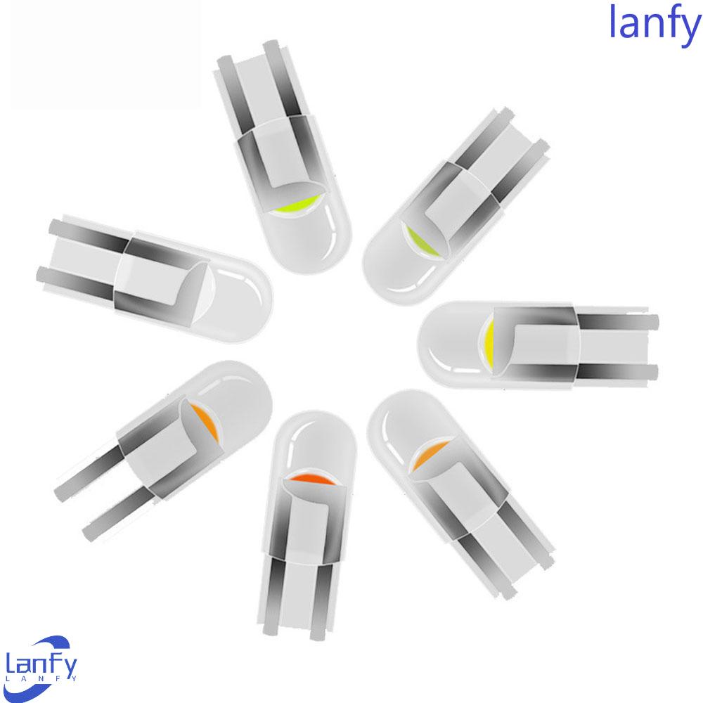 Lanfy Lampu Mobil Waterproof 10PCS Bohlam Kubah Baca W5W T10 COB Signal Lamp Lampu Plat Lis Lampu