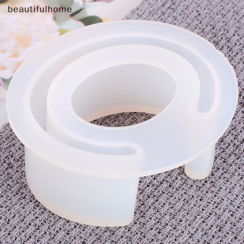 {beautifulhome} Putaran Buka Manset Cetakan Silikon Casg Cetakan Resin Gelang Bangle DIY Perhiasan.