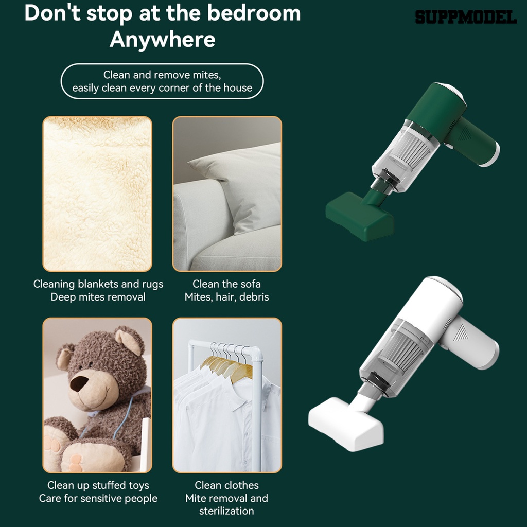 [SM] Car Cleaner Portable Dual-use Hisap Kuat 2500PA 1500mAh Penghilang Tungau ABS Mini Handheld Auto Vacuum Cleaner Rumah Supply