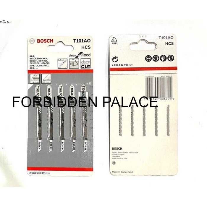 Dijual Mata Jigsaw / Mata gergaji Kayu HCS T 101 AO Bosch IOK328