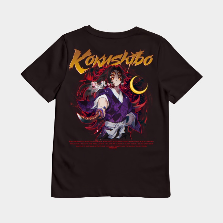 KARIMAKE Kaos T Shirt  Anak Anime DEMON SLAYER KOKUSHIBO Kaos Anime