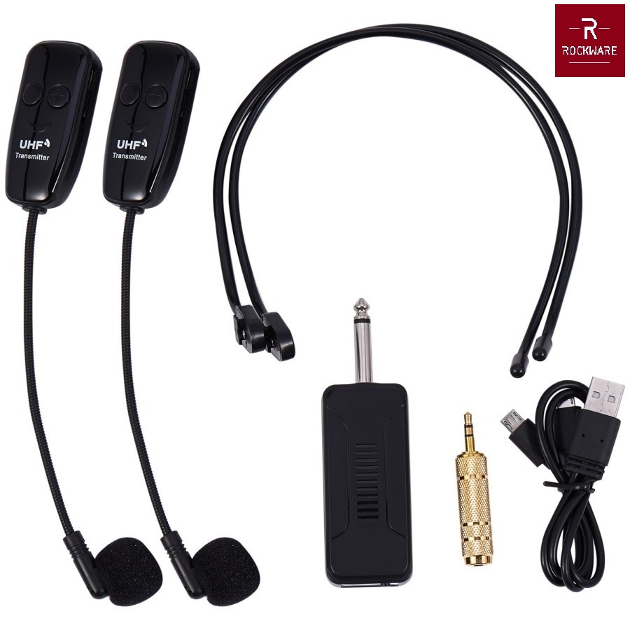 AKN88 - ROCKWARE RW-U12F - UHF One for Two Wireless Headset Microphone