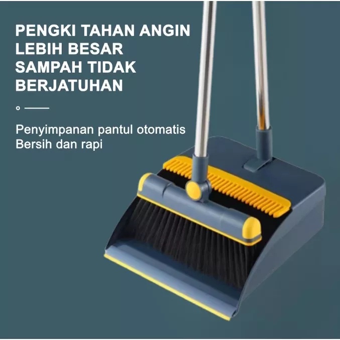 Broom set lipat sapu pengki set sapu pengki lipat sapu pengki tekuk