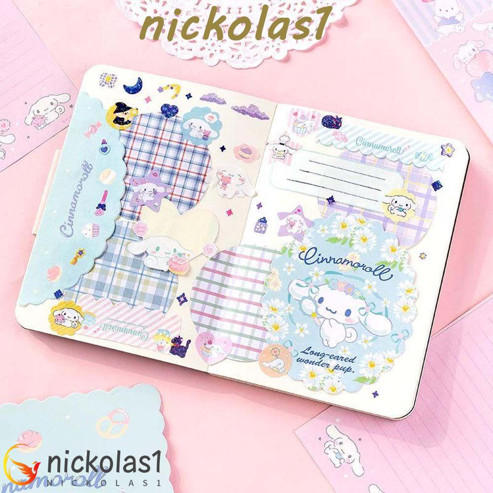 Nickolas1 Kuromi Letter Pad DIY Kawaii Kartu Ucapan My Melody Undangan Alat Tulis Kartun Amplop