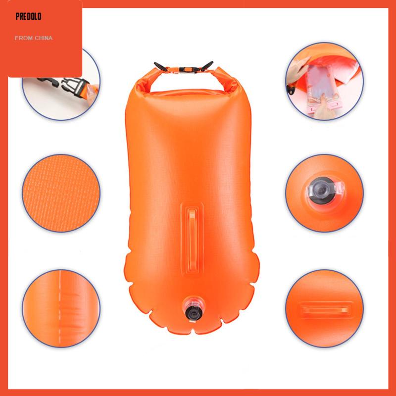 [Predolo] Pelampung Renang Safety Waterproof Bag Swim Safety Float Untuk Camping Hiking Memancing