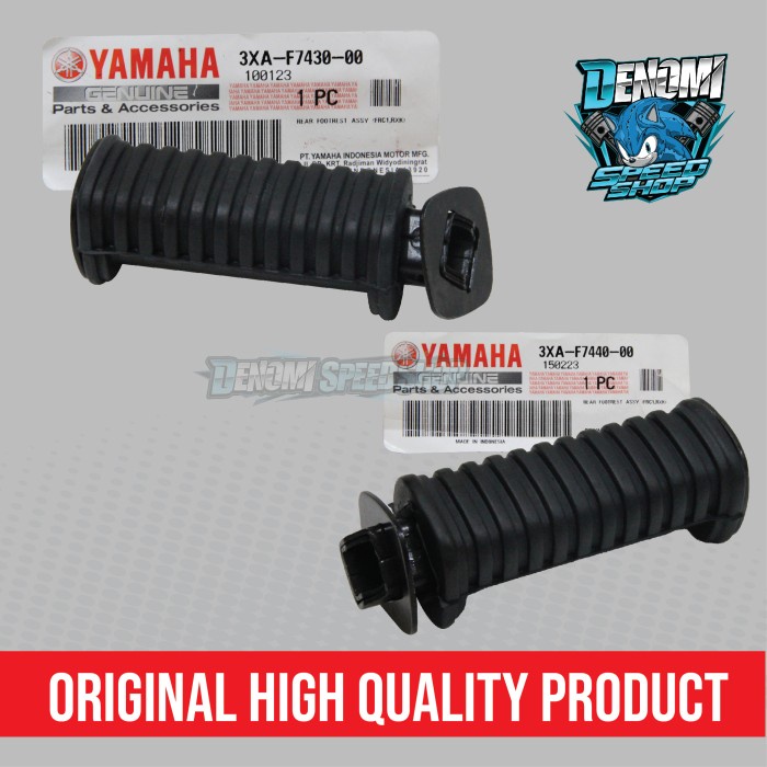 Karet Besi Footstep Foot Step Belakang Kanan kiri Yamaha F1ZR FIZR F1Z FIZ R RX King Vega Old Original YGP