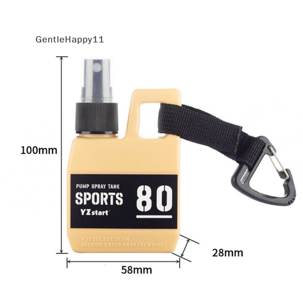 Gentlehappy 80ml Outdoor Camping Portable Pump Botol Isi Ulang Kosong Cosmeti id