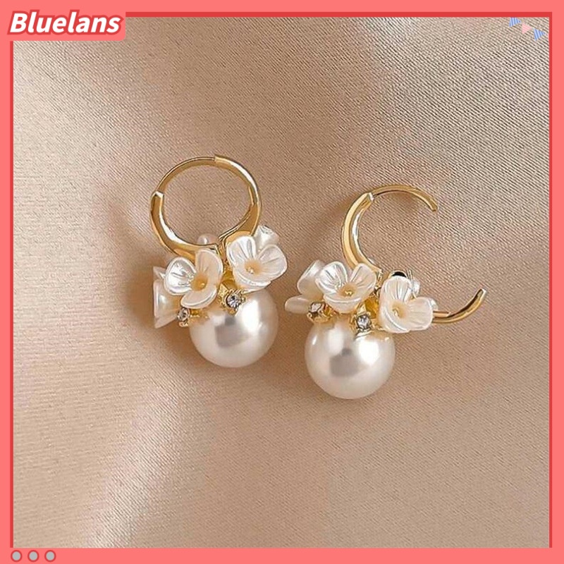 [BLS] Keranjang Bunga Kerang Indah Mutiara Dan Anting Berlian