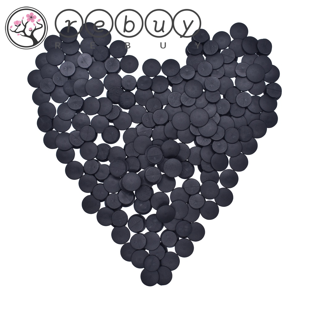Rebuy Gesper Hitam DIY Kancing Aksesoris Untuk Ornamen Hitam Anak-Anak