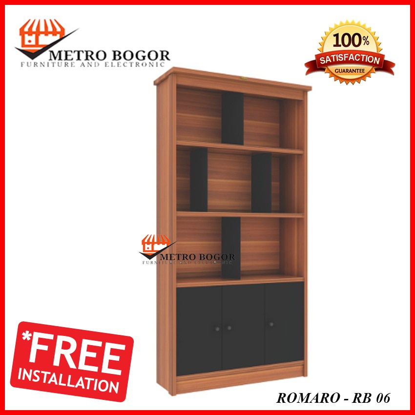 Rak Buku / Lemari Buku Romaro RB-06 Murah