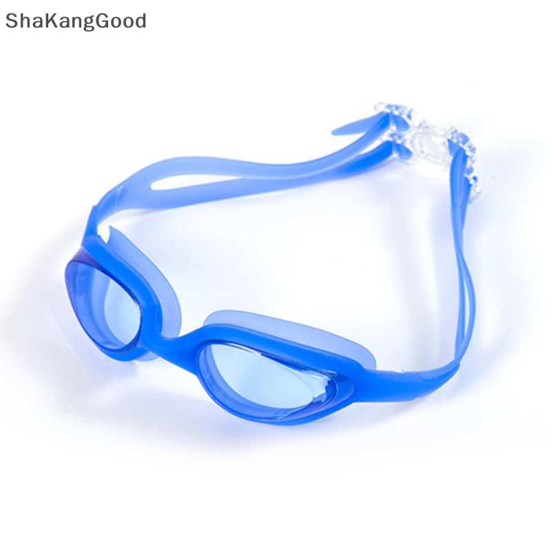 Kacamata Renang HD Anti Air Dan Anti Kabut Selip Unisex Bingkai Besar Silikon One-Piece Swimming Goggles SKK