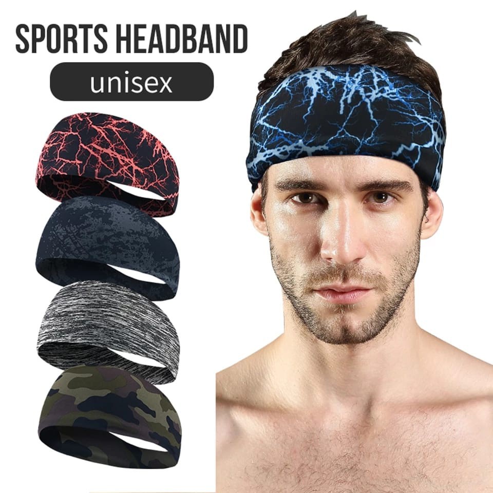 (COD) HB01 Headband Hairband - Head Band - Bandana Ikat Kepala GYM Fitness