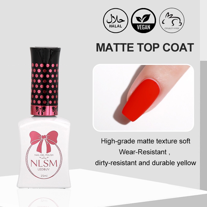 NLSM GEL 15ml TOP COAT BASE COAT PH BOND UV GEL POLISH PREMIUM QUALITY / KUTEK GEL NLSM FUNCTIONAL GLUE DEKORASI NAILART