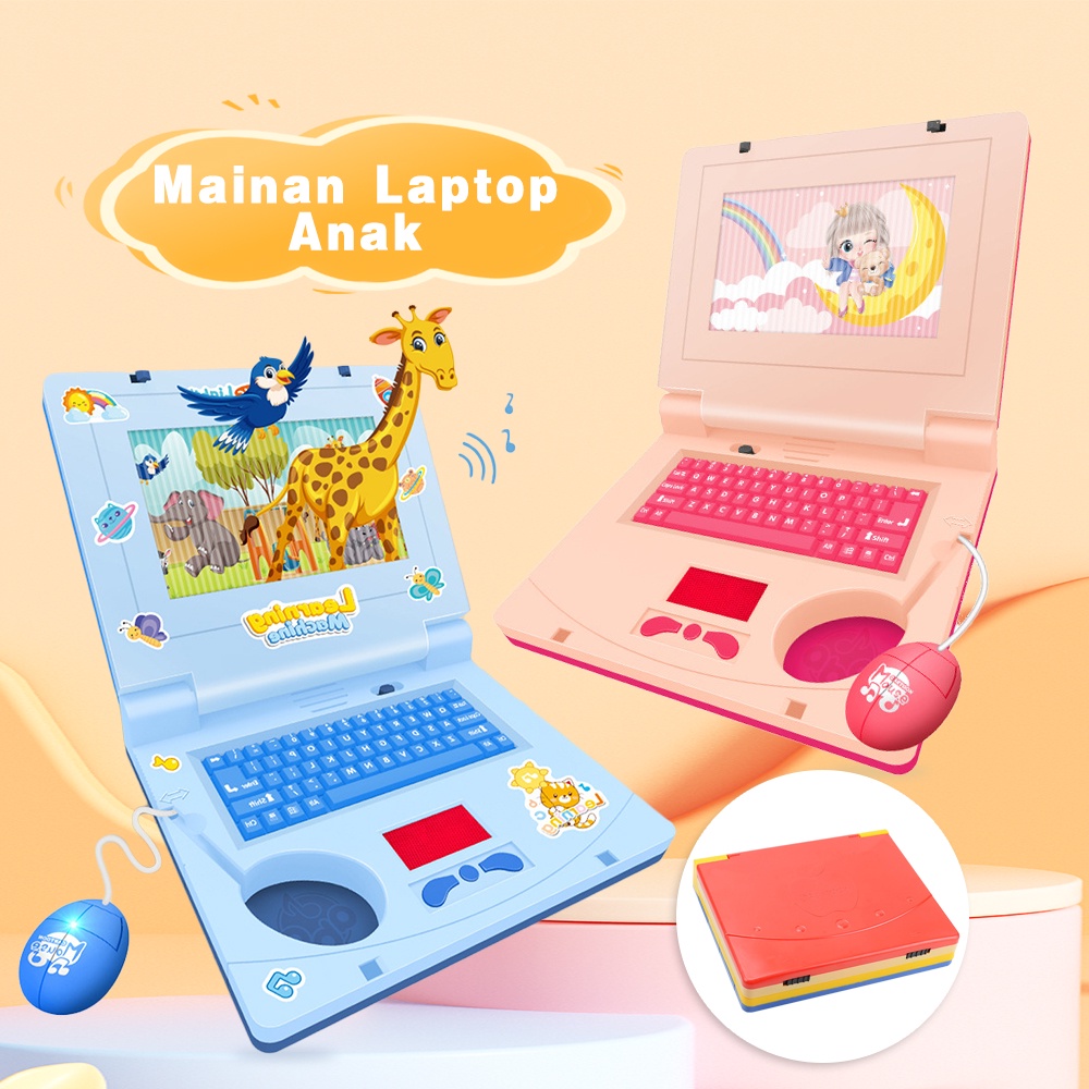 Mumystation Mainan Laptop Anak Edukasi Laptop Mainan Mini Alat Bantu Belajar Learning Machine