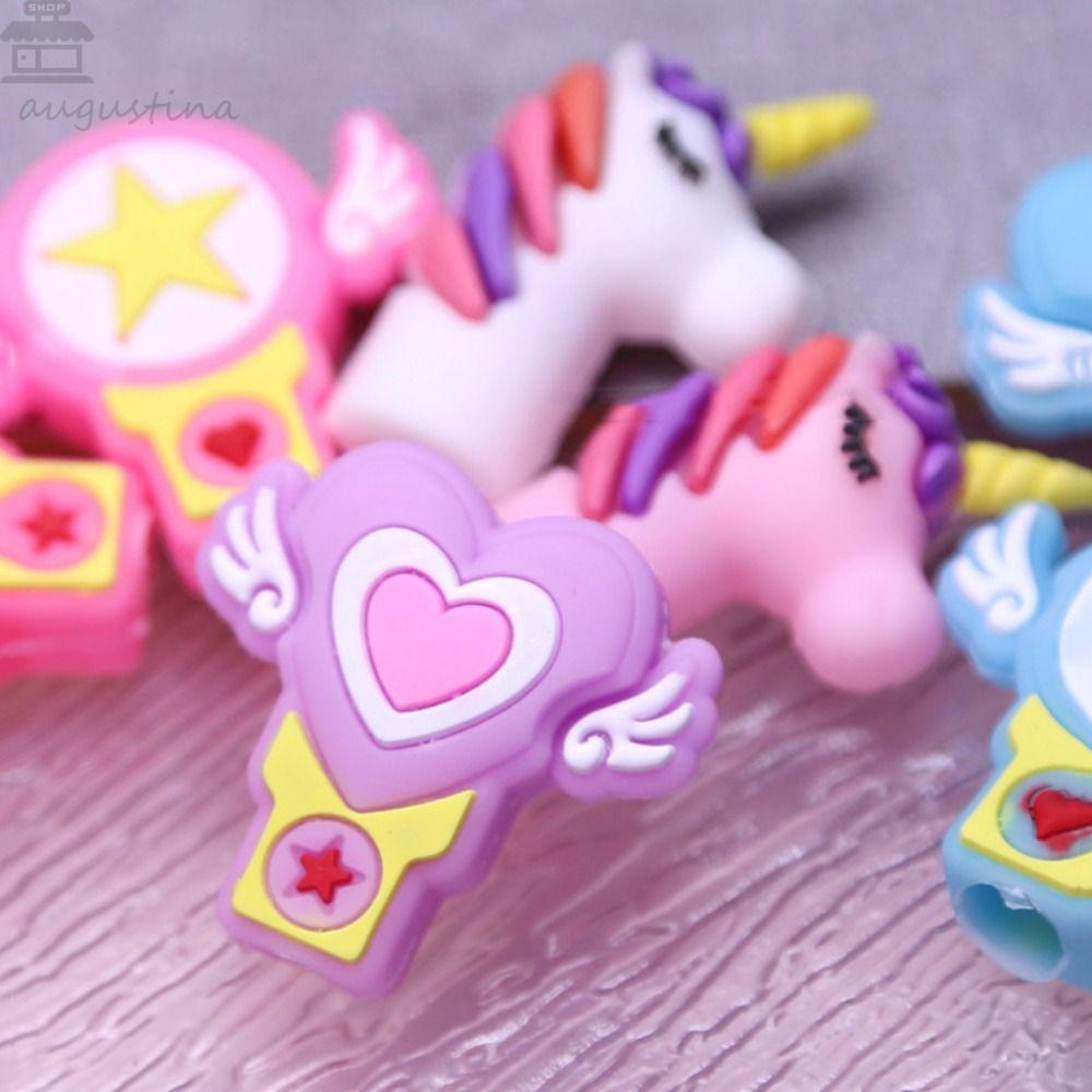 AUGUSTINA Agustinina Silikon Pelindung Case Bintang Lucu Kartun Pony Silicone Sleeve