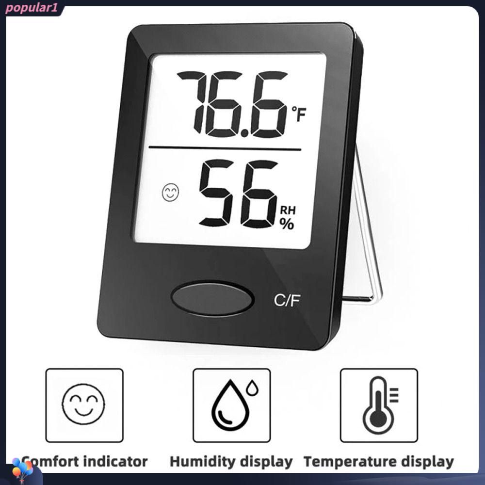 POPULAR Populer Thermo-Hygrometer Digital Rumah Weather Station Indoor Sensor Suhu