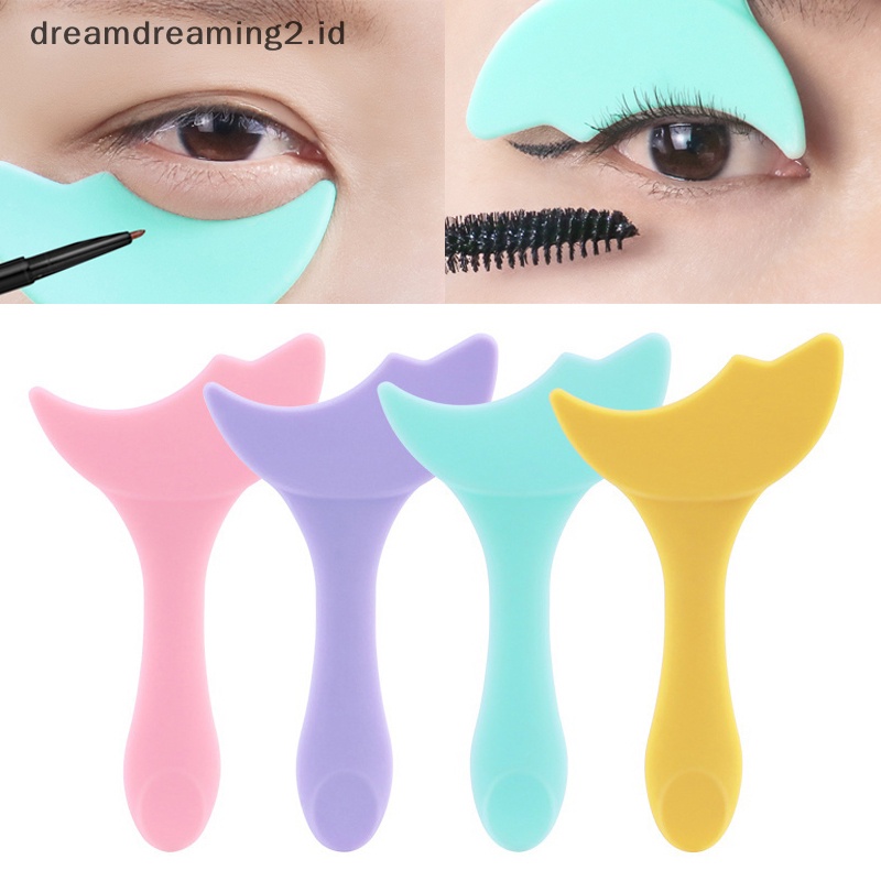 (drea) Makeup Beauty Eyeliner Eyeshadow Maskara Stensil Model Template Shaper Wingtip //