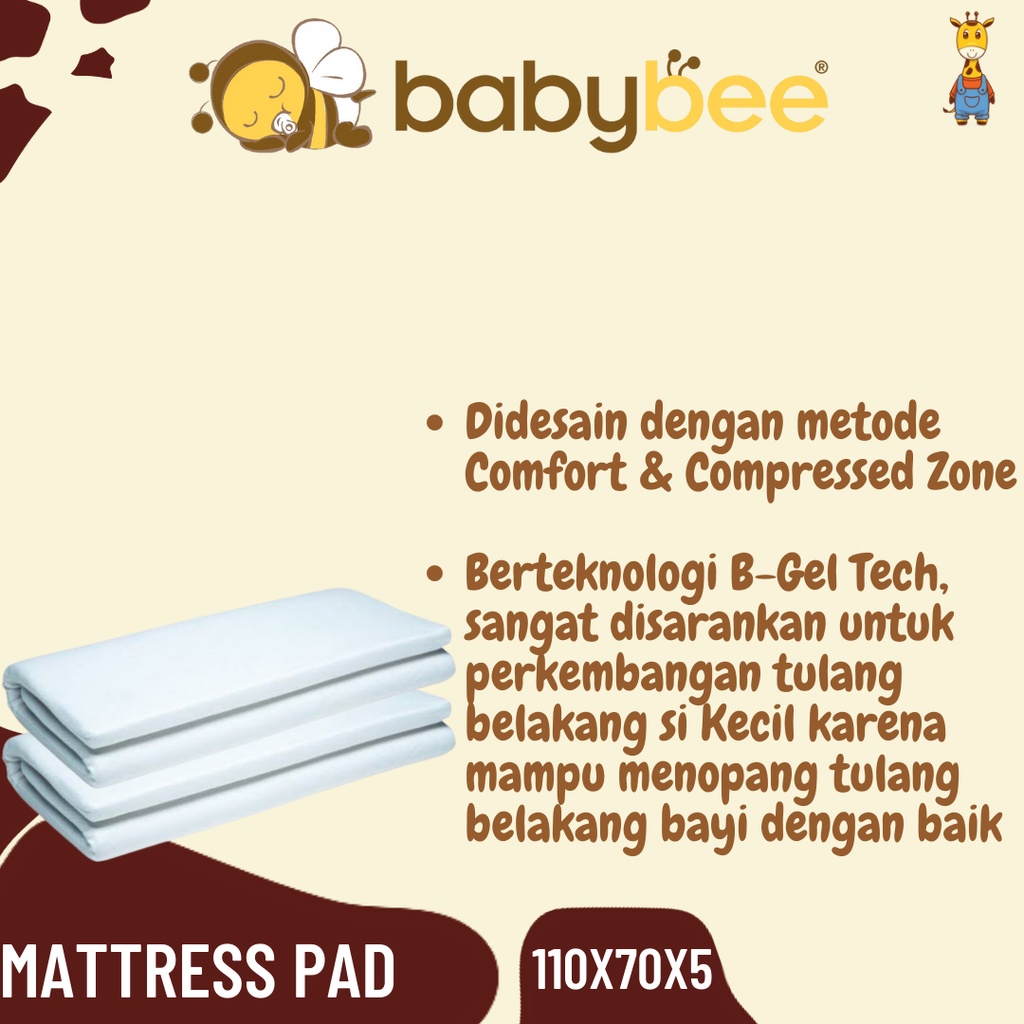 Babybee Mattress Pad 110x70x5 - Kasur Matras Bayi