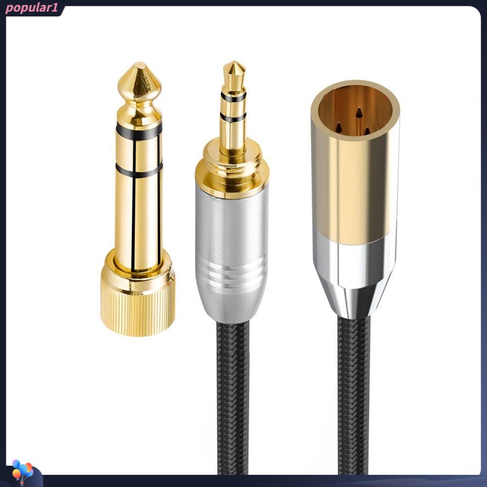 POPULAR Populer Kabel Audio Headphone 30cm Male To Male Adaptor 6.35mm