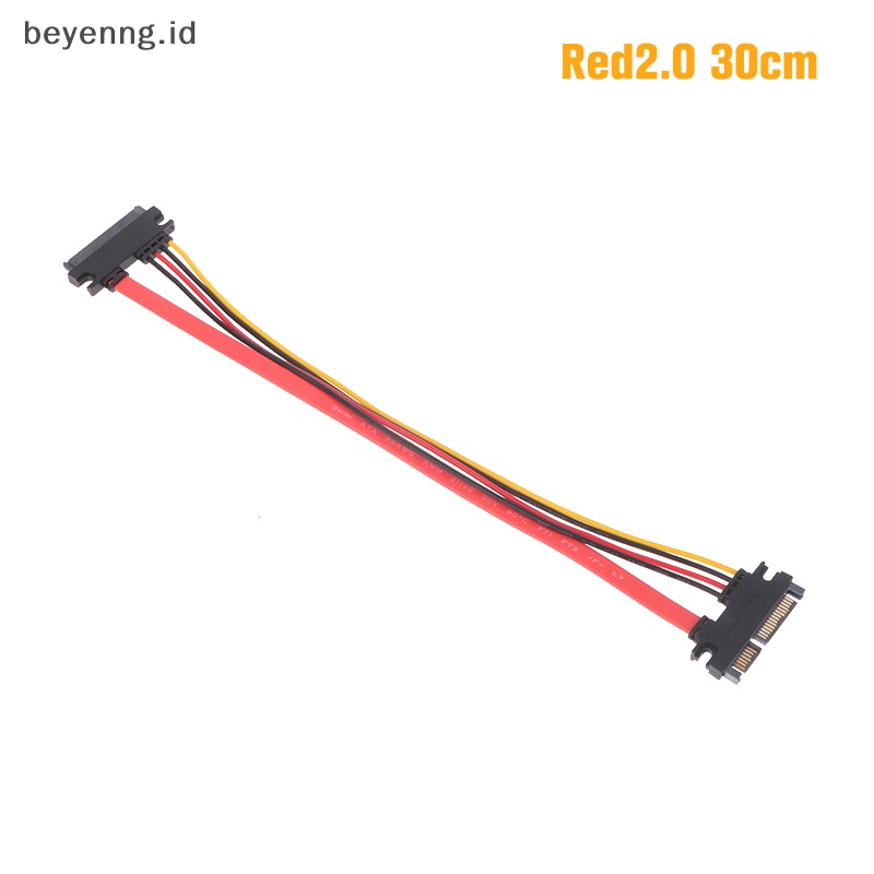 Beyen Sata 22pin Male To Female Kabel Ekstensi Sata 22pin Male To Female 7+15 Pin Sata Data Power Combo Cable Hard Disk Extension Cable ID