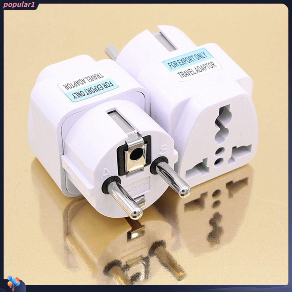 POPULAR Populer 2pcs Adaptor Daya Konverter Charger Travel Portable