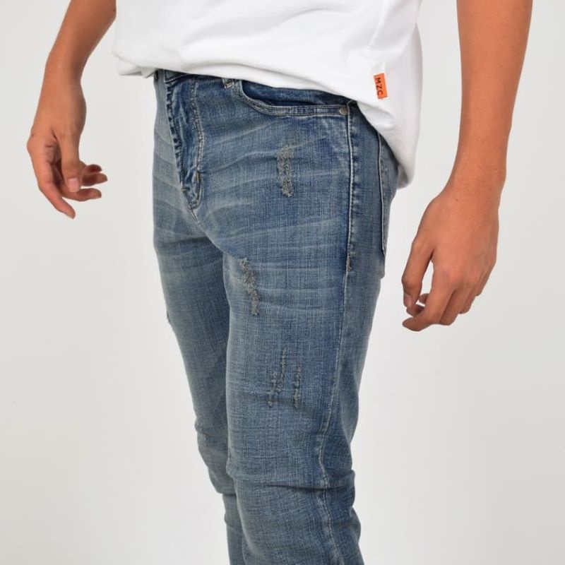 Weird Jeans   - Blue Ice A01 - Celana Jeans Pria Skinny Slimfit Strech