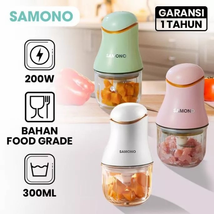 Food Processor Samono Chopper 0,3L SW 099 SW099 Blender Daging Mpasi