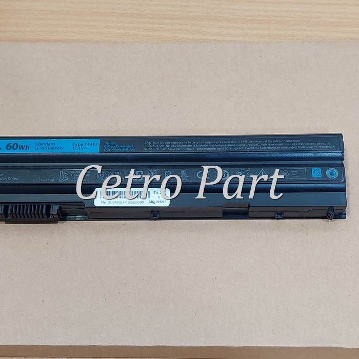 Baterai Laptop Dell Latitude E5420 E5430 E5520 E6420 E6520 E6530 Series -NEW