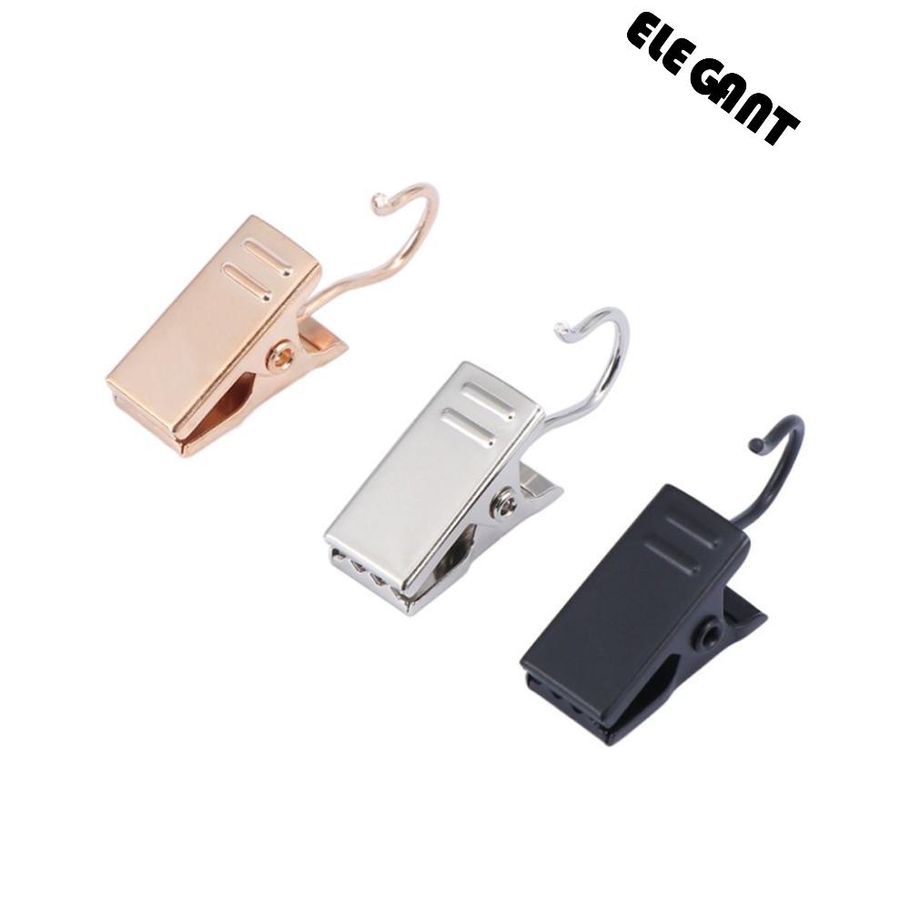 【 ELEGANT 】 Klip Gorden Awet Solid Mini Dekorasi Rumah Besi Praktis Laundry Gantungan