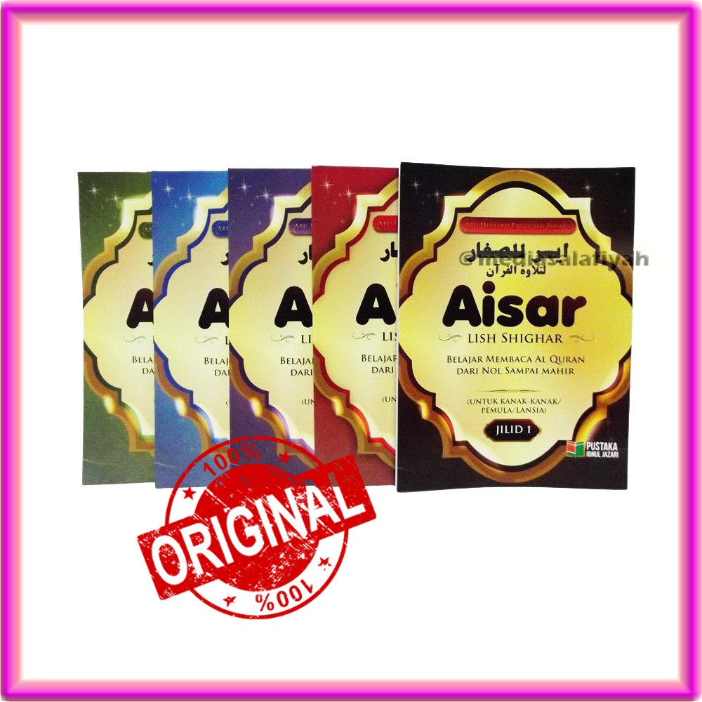 Buku Aisar Lish Shighar Jilid 1 2 3 4 5 Aisar lis Sighar Belajar Membaca Al Quran Tajwid Untuk Anak