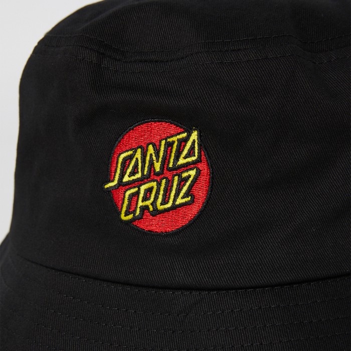 Santa Cruz Classic Dot Bucket Hat Black