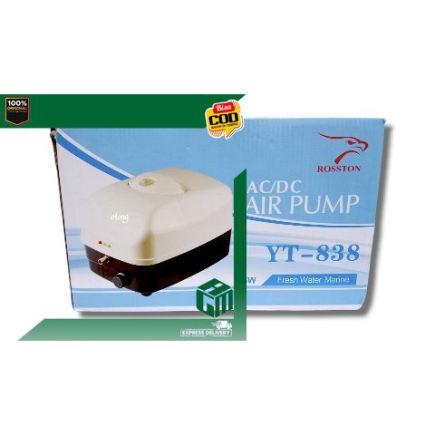 ROSSTON YT 818 YT818 Mesin Pompa Gelembun Udara Aquarium Aerator AC DC acdc