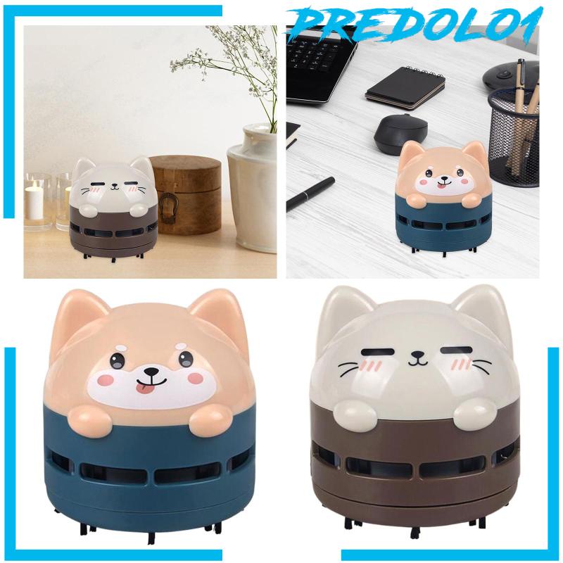 [Predolo1] Desktop Vacuum Cleaner Pembersih Meja Kantor Motif Kartun Hewan Rumah Mini