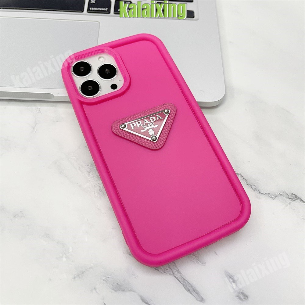 Casing Silikon Ponsel Prada 3D Untuk iPhone 12 Pro Max 11 Pro Xs Max Xr7/8 Plus Soft Back Cover Macaron Warna Casing
