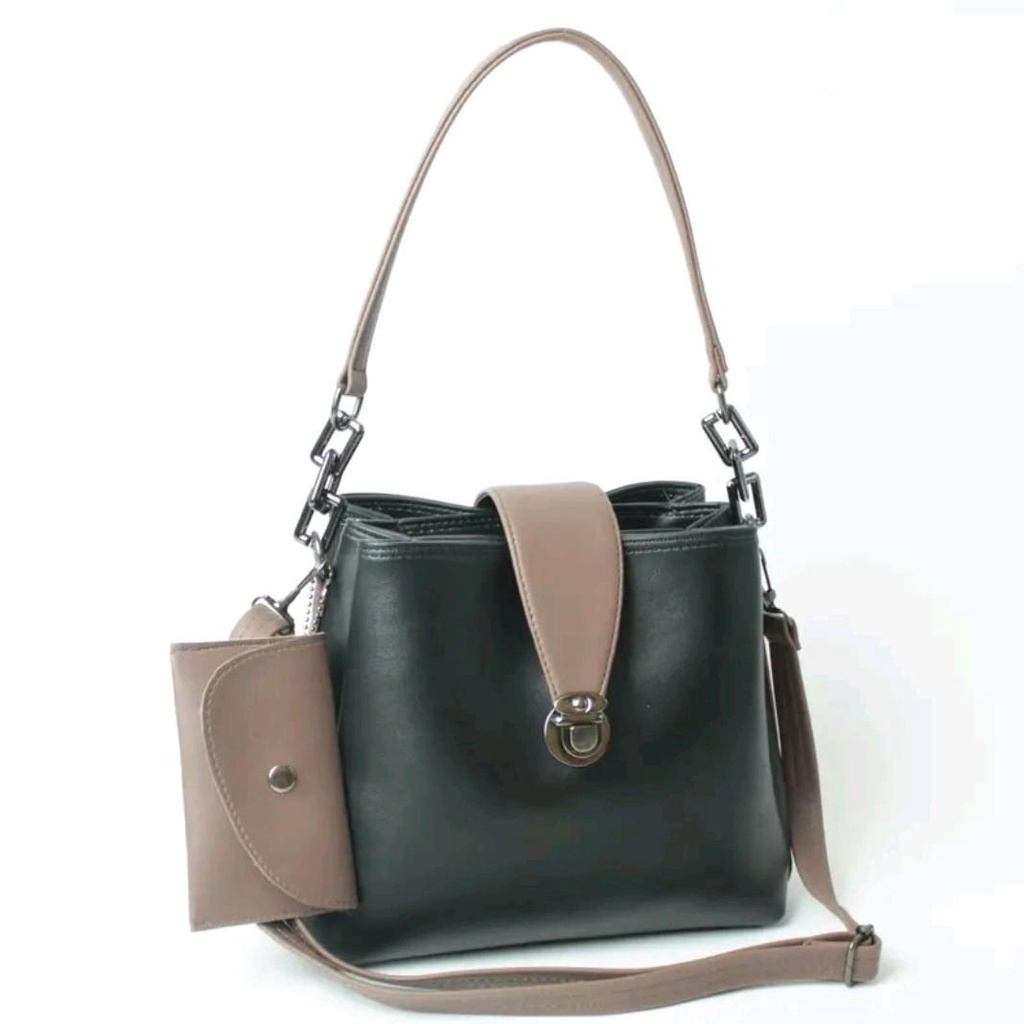 Tas Selempang Wanita Snowly 3Ruang Large Free Pouch Koin