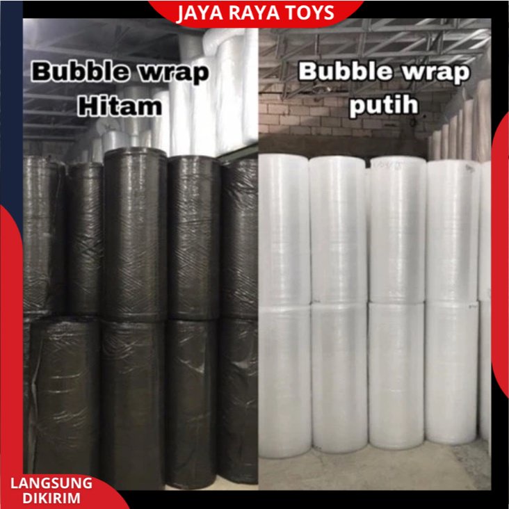 Bubble Wrap 20cm x 50 meter Hitam Bening Berkualitas Expedisi Cargo