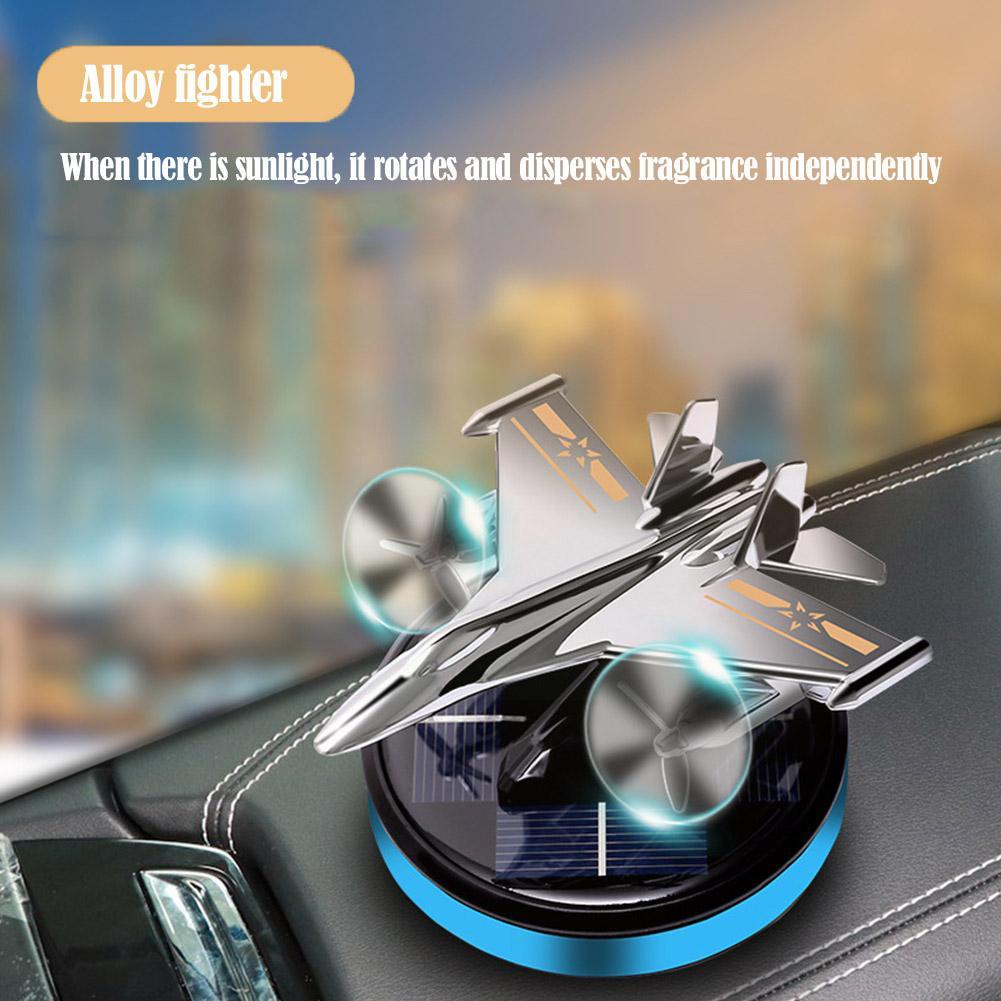 Dashboard Parfum Mobil/Berputar Pengharum Ruangan/Pajangan Parfum Mobil Solar/Solar Tempur Model Pesawat/Pengharum Ruangan Dashboard/Mobil Diffuser Parfum Dekorasi/Paduan Aluminium Mobil Aromaterapi