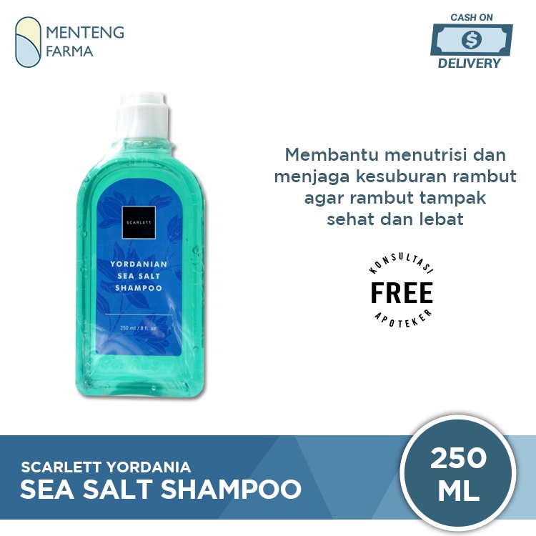 Scarlett Whitening Yordania Sea Salt Shampoo - Perawatan Rambut Rontok