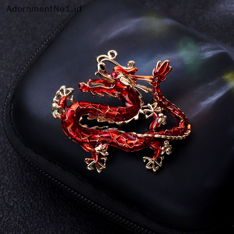 [AdornmentNo1] Fashion Enamel naga bros Pin untuk wanita pakaian jas perhiasan pesta aksesoris