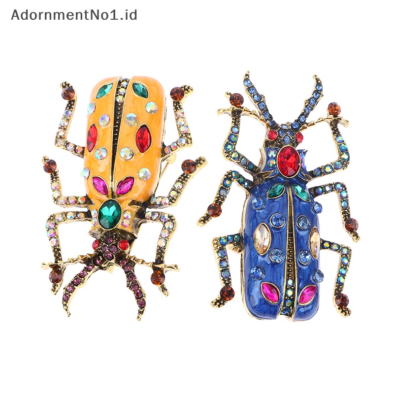 [AdornmentNo1] Enamel Bug kumbang bros untuk wanita musim panas Fashion Pin perhiasan bros Pin hadiah