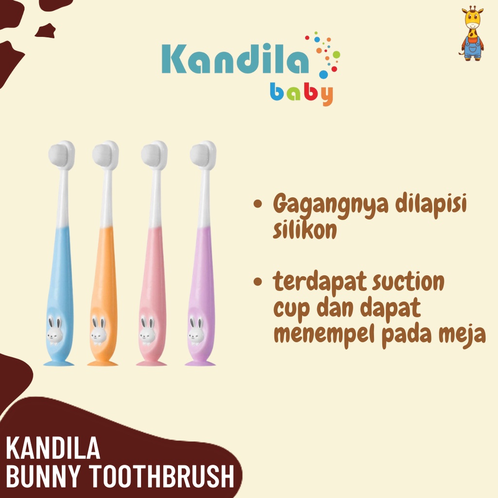 Kandila Baby Bunny Toothbrush KDL 037-3 - Sikat Gigi Bayi