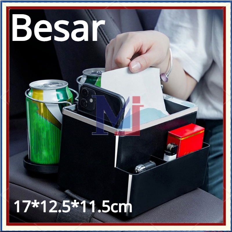 【COD】Multifungsi Mobil Kotak Tisu/Tempat Minum Mobil/Kotak Penyimpanan Mobil/Box Multifungsi Mobil/Botol Minum Storage Mobil/2pc Cup Holders