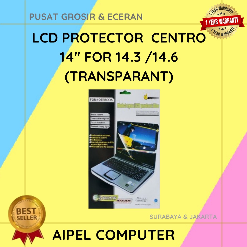 LP14 | LCD PROTECTOR CENTRO 14″ FOR 14.3 / 14.6 (TRANSPARANT)